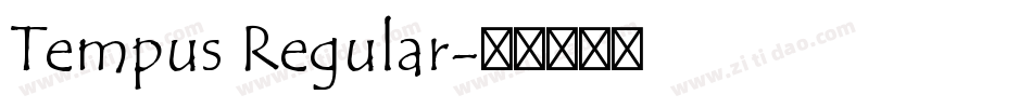 Tempus Regular字体转换